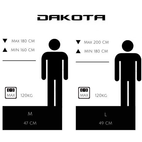 Dakota VTT Guide tailles